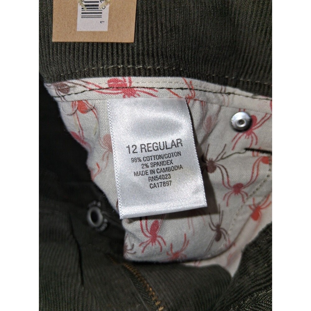 NWT! Old Navy Denim OND Ultra Low Rise Skinny Corduroy Pants Womens 12 Brown Y2K - Picture 13 of 16